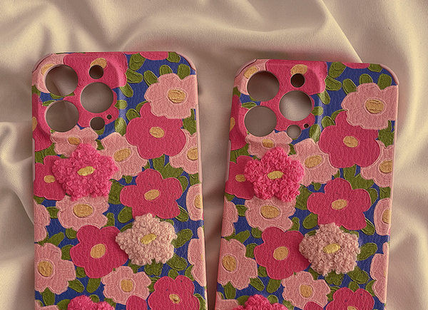 Silikonska maska za iPhone sa cvjetnim uzorkom