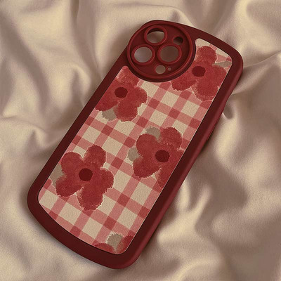 Husa din silicon cu model floral - iPhone