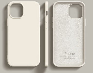 Ühevärviline silikoonümbris iPhone`ile