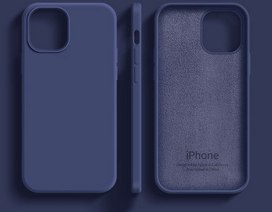 Ühevärviline silikoonümbris iPhone`ile