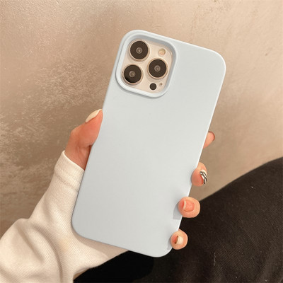 Husa din silicon monocolor pentru iPhone