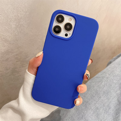 Husa din silicon monocolor pentru iPhone