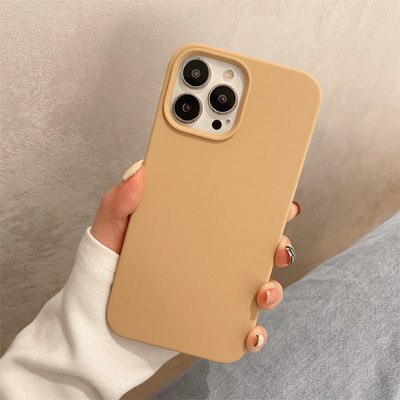 Husa din silicon monocolor pentru iPhone