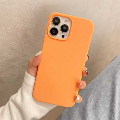 Husa din silicon monocolor pentru iPhone