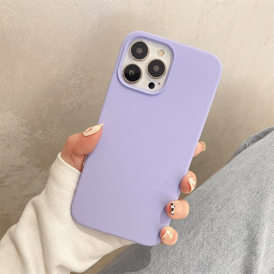 Husa din silicon monocolor pentru iPhone