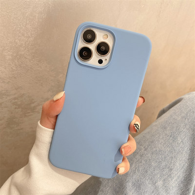 Husa din silicon monocolor pentru iPhone