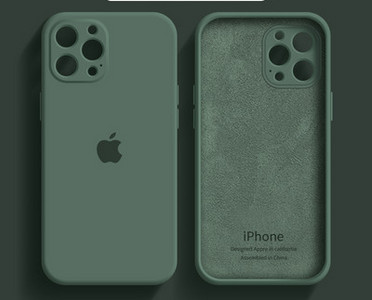 Ühevärviline silikoonist ümbris iPhone`ile