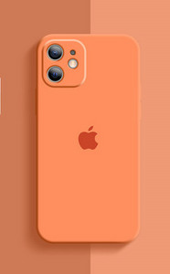 Ühevärviline silikoonist ümbris iPhone`ile