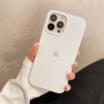 Kaitsev ühevärviline pealdisega ümbris iPhone`ile