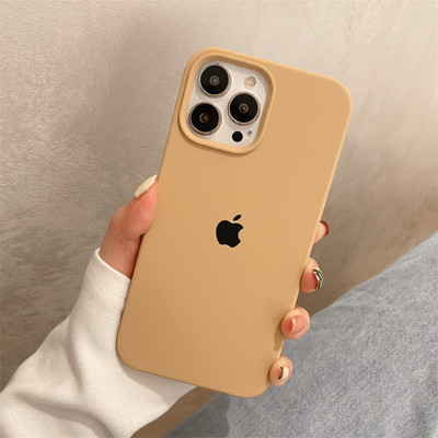 Kaitsev ühevärviline pealdisega ümbris iPhone`ile