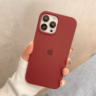 Kaitsev ühevärviline pealdisega ümbris iPhone`ile