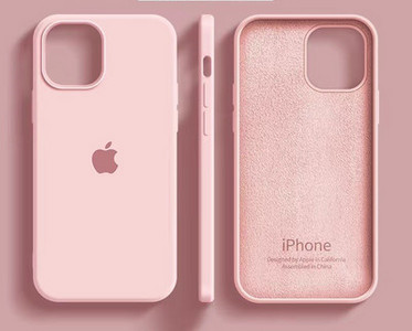 Ühevärviline silikoonist ümbris iPhone`ile