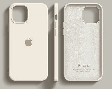 Ühevärviline silikoonist ümbris iPhone`ile