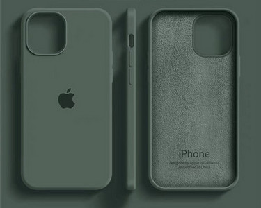 Ühevärviline silikoonist ümbris iPhone`ile