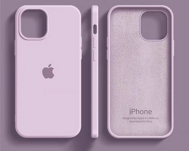 Ühevärviline silikoonist ümbris iPhone`ile