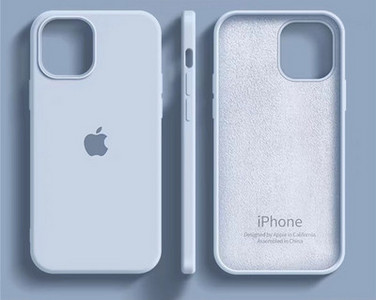 Ühevärviline silikoonist ümbris iPhone`ile