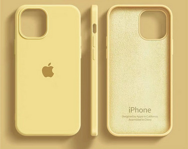 Ühevärviline silikoonist ümbris iPhone`ile