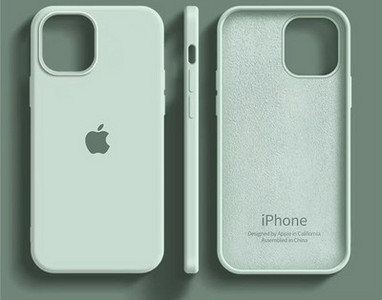 Ühevärviline silikoonist ümbris iPhone`ile