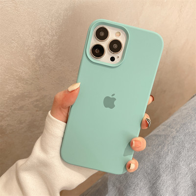 Silikoonist ühevärviline ümbris iPhone`ile