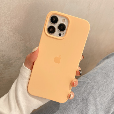 Silikoonist ühevärviline ümbris iPhone`ile