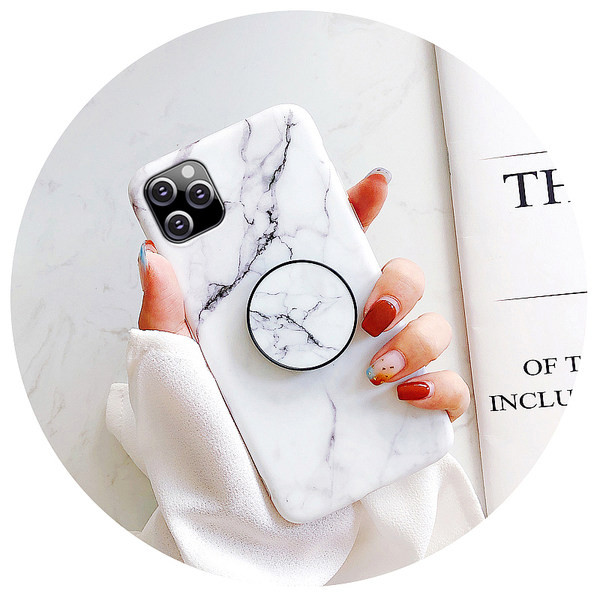 Θήκη σιλικόνης με μαρμάρινο εφέ - κατάλληλη για iPhone