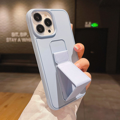 Μονόχρωμη θήκη σιλικόνης με βάση για iPhone