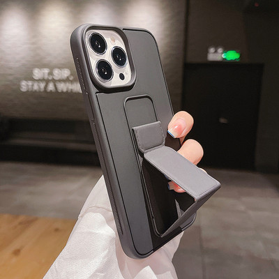 Μονόχρωμη θήκη σιλικόνης με βάση για iPhone