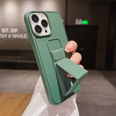 Μονόχρωμη θήκη σιλικόνης με βάση για iPhone