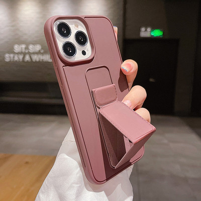 Μονόχρωμη θήκη σιλικόνης με βάση για iPhone