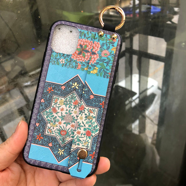 Virágmintás szilikon tok iPhone-hoz