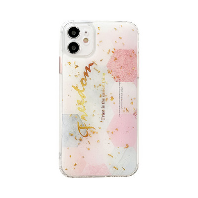 Husa din silicon colorata cu inscriptie pentru iPhone