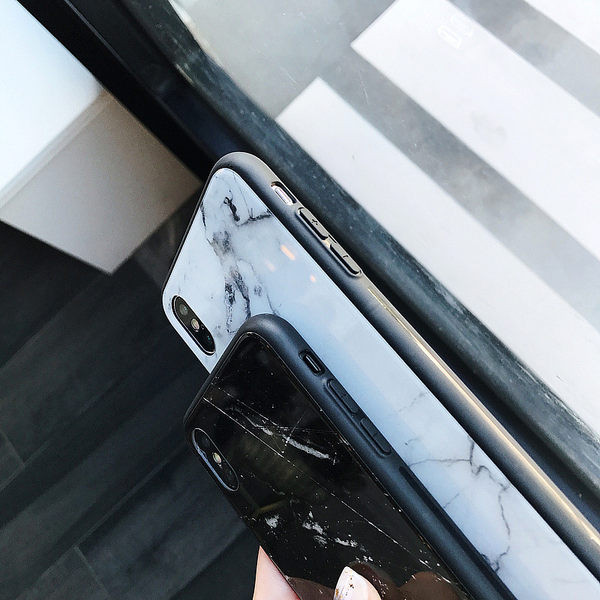 Θήκη σιλικόνης με μαρμάρινο εφέ για iphone