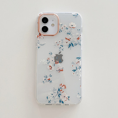 Lillemotiiviga silikoonümbris iPhone`ile