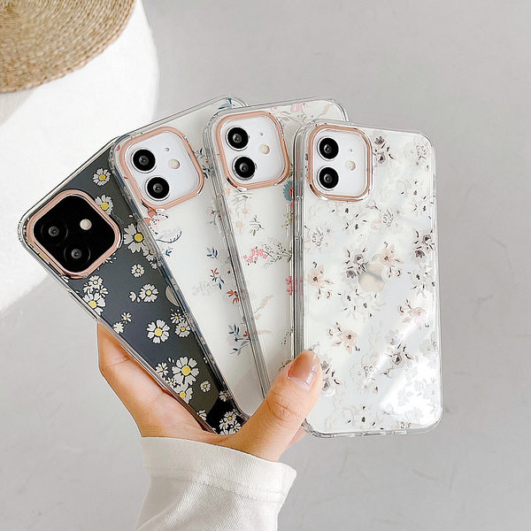 Lillemotiiviga silikoonümbris iPhone`ile