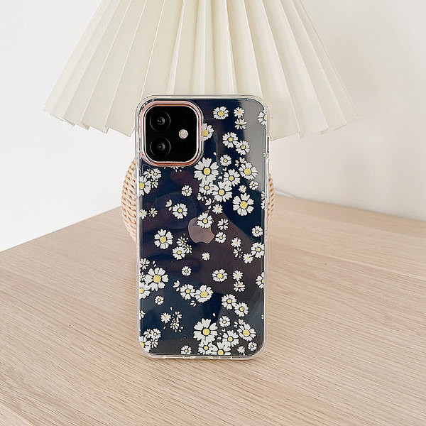 Lillemotiiviga silikoonümbris iPhone`ile