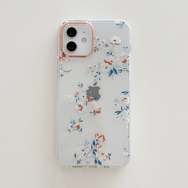 Lillemotiiviga silikoonümbris iPhone`ile