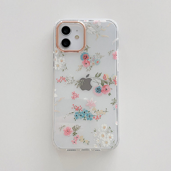 Lillemotiiviga silikoonümbris iPhone`ile