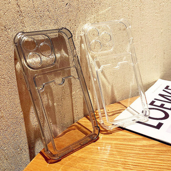Прозрачен силиконов калъф с място за снимка за iPhone