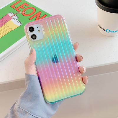 Θήκη σιλικόνης για iPhone με λαμπερό εφέ