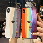 Színes szilikon tok fémgyűrűvel iPhone-hoz