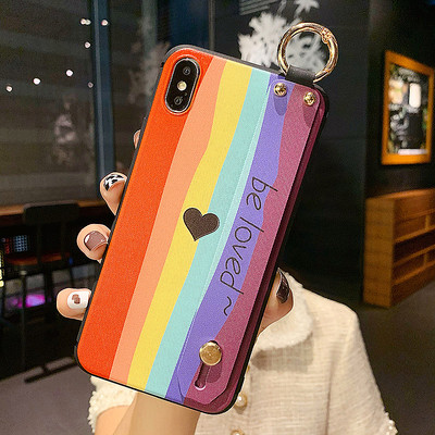 Színes szilikon tok fémgyűrűvel iPhone-hoz