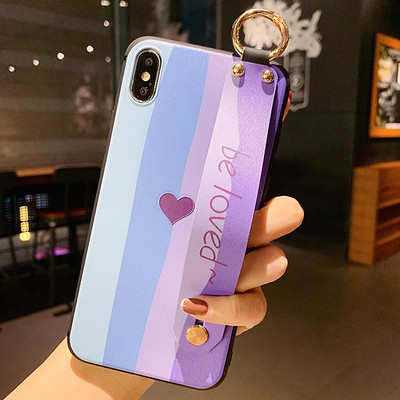 Színes szilikon tok fémgyűrűvel iPhone-hoz