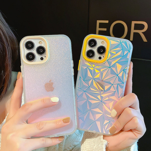 Silikona maciņš ar spīdīgu efektu priekš iphone