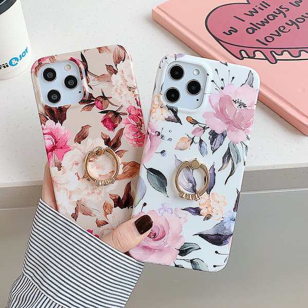 Husa din silicon cu trandafiri - potrivita pentru iPhone