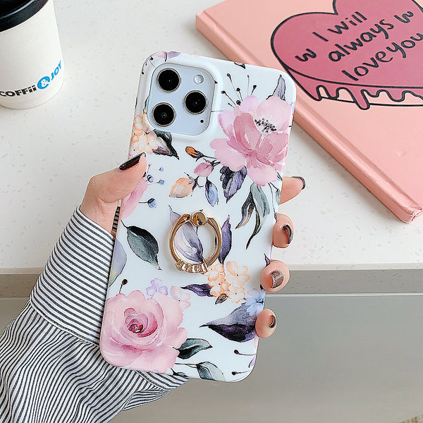 Husa din silicon cu trandafiri - potrivita pentru iPhone