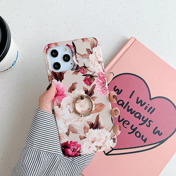 Husa din silicon cu trandafiri - potrivita pentru iPhone