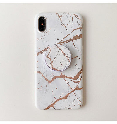 Marmorefektiga silikoonümbris iPhone`ile