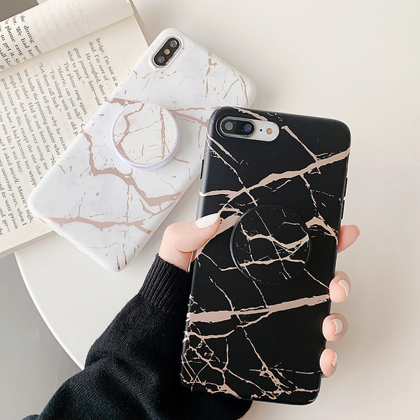 Θήκη σιλικόνης για iPhone με μαρμάρινο εφέ