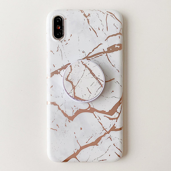 Θήκη σιλικόνης για iPhone με μαρμάρινο εφέ