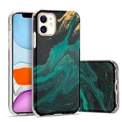 Marmorefektiga ümbris iPhone-silikooni jaoks